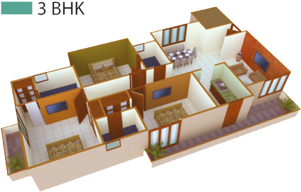 Shyam Apartment Projects - Floor Plan (431x290)