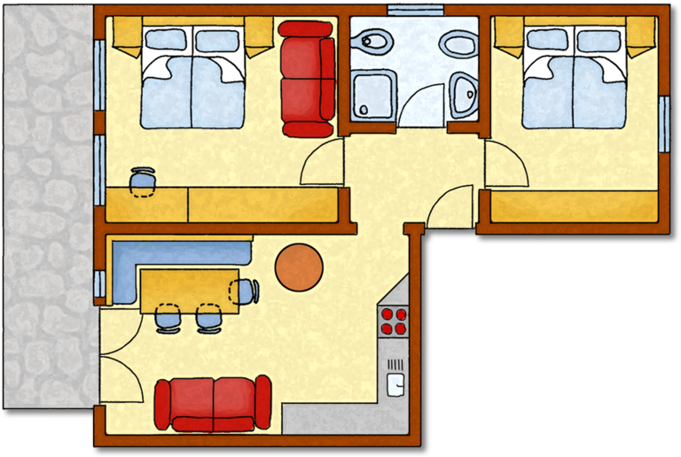 75 M² For 2 To 5 Persons - Kronplatz (791x600)