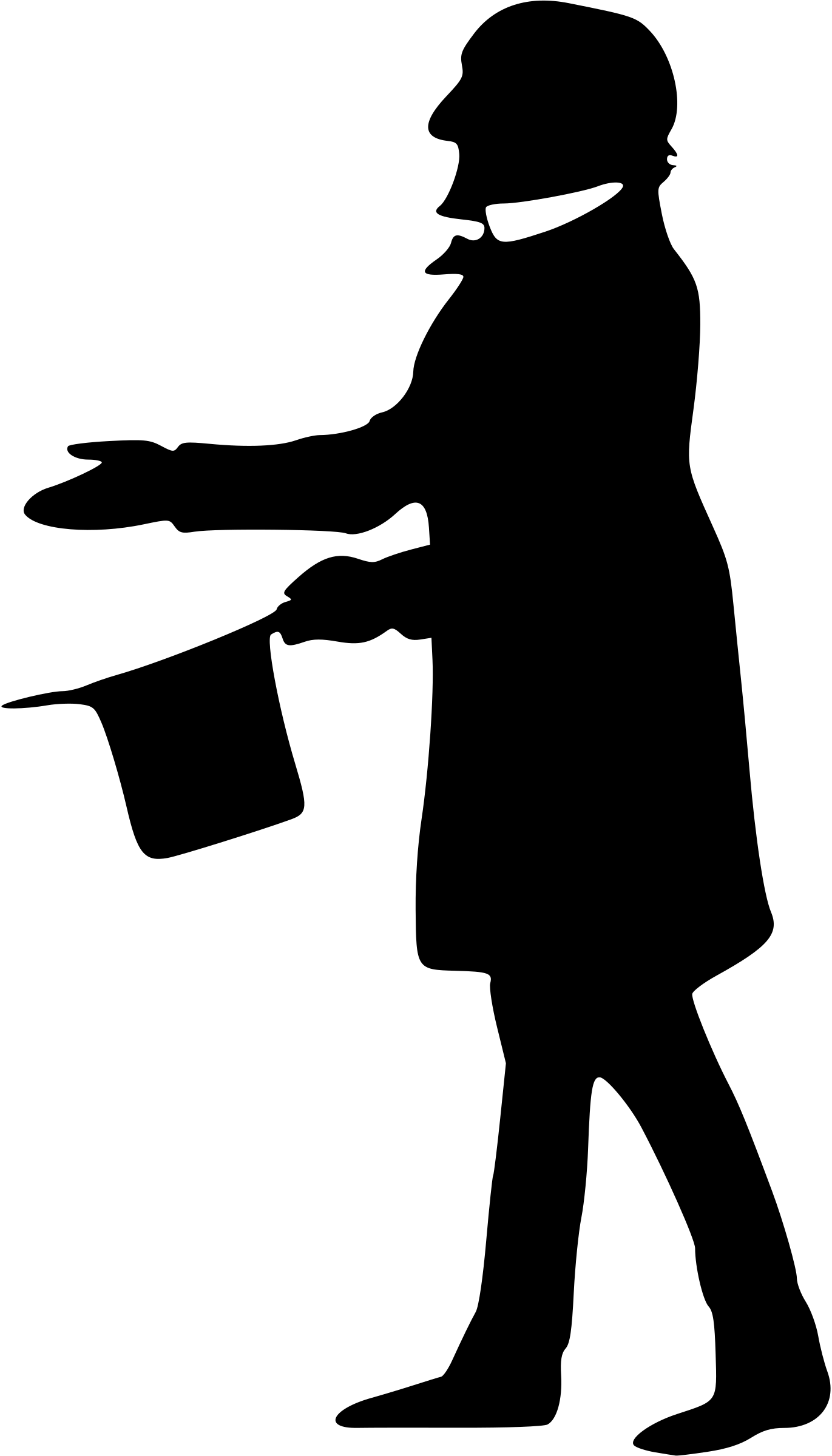 Gentleman Silhouette - Silhouette Gentleman (728x1280)