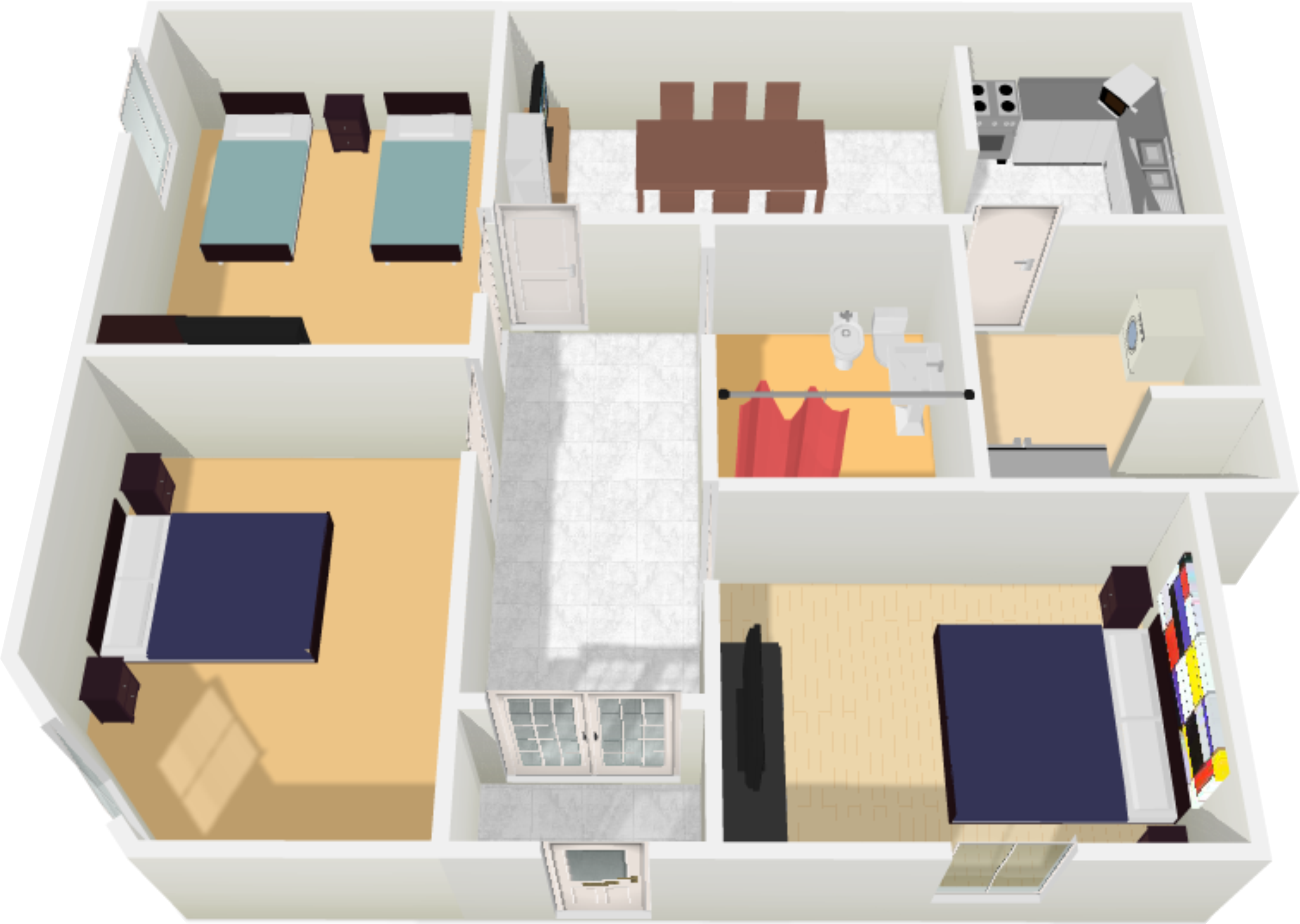Argentina Apartment - Floor Plan (3152x2241)