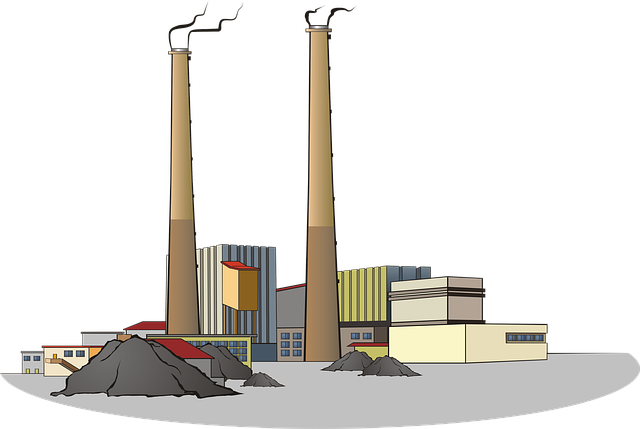 Factory, Tower, Drawing, Graphics, Graphic Designer - Graphics (640x429)