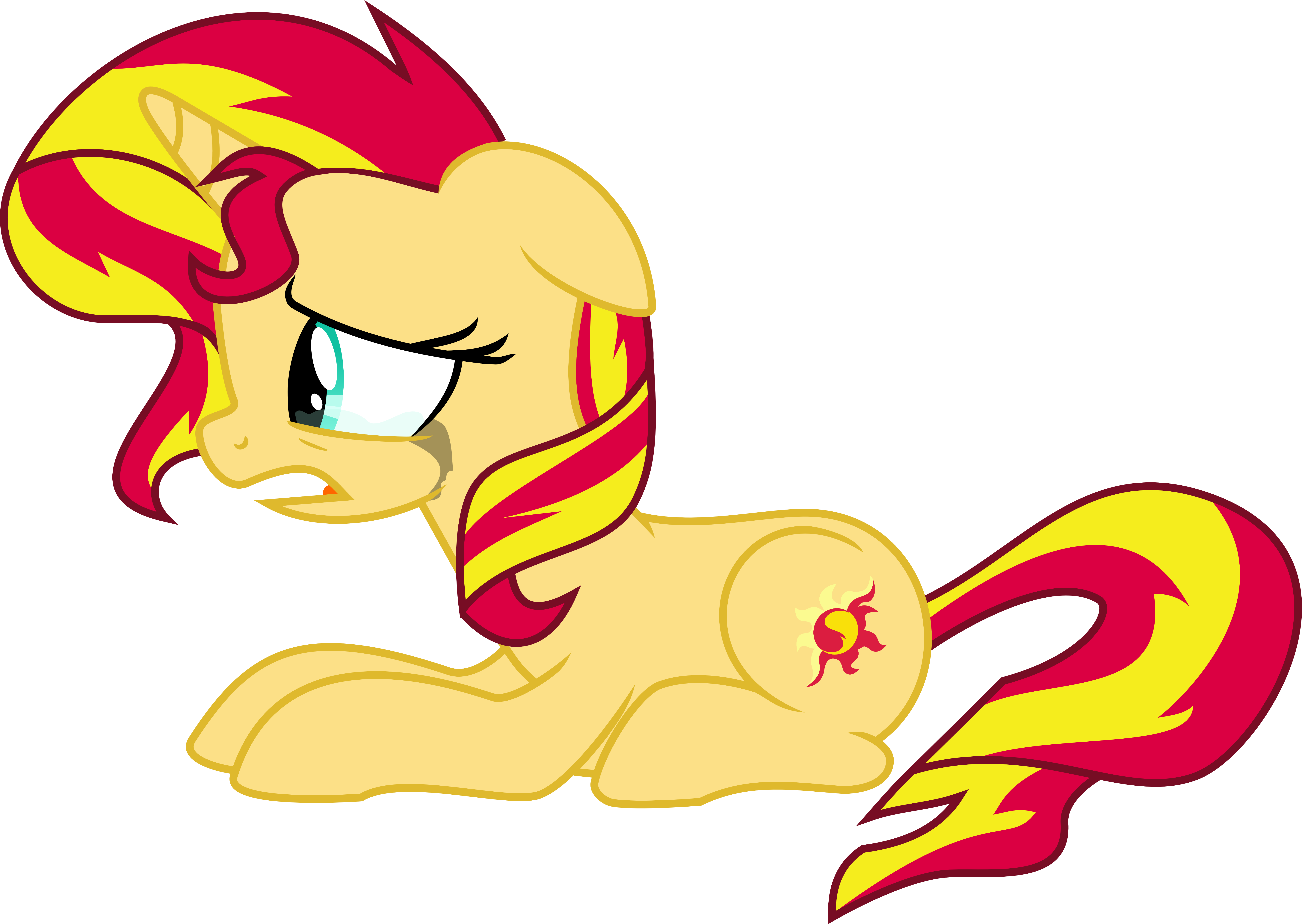 Crying Sunset By Elsia-pony - My Little Pony Sunset Shimmer Crying (6950x4934)