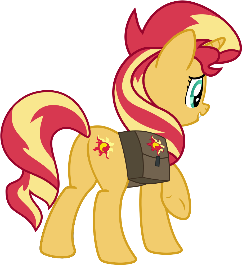 Pony Sunset Rear View By Keronianniroro - Cartoon (960x1038)