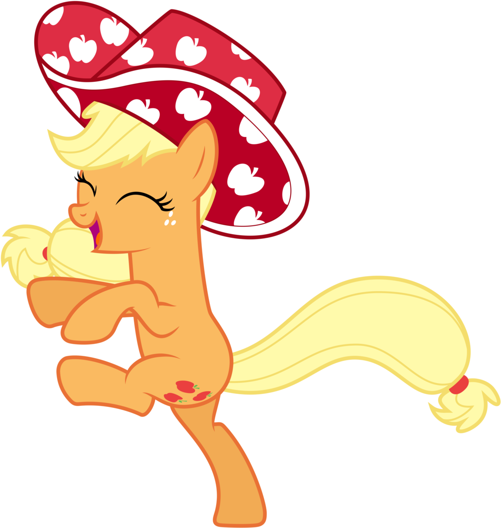 Applejack Is A Silly Pony By Pirill-poveniy - Apple Jack Party (1024x1079)