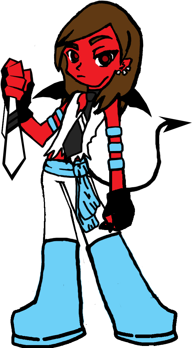 Panty And Stocking Oc Tie Angel Outfit By Gentleman - Panty And Stocking Oc Tie Angel Outfit By Gentleman (720x1296)