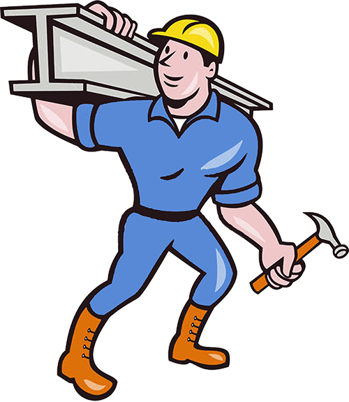 Are There Ways I Can - Steel Worker Cartoon (500x576)