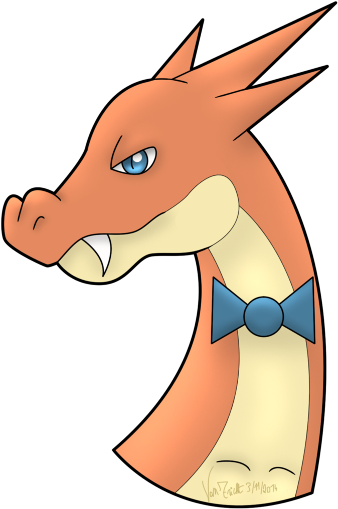 Mega Charizard Gentleman By Bluethunderbolt - Cartoon (738x1082)