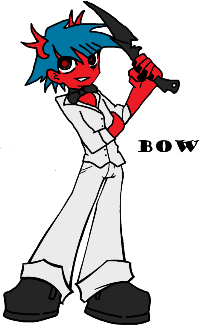 Panty And Stocking Oc Bow By Gentleman Of Sin - Cartoon (731x1092)