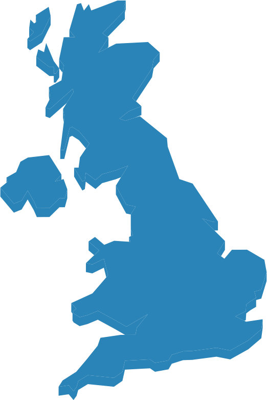 Train Times And Delays Goeuro - Map Of The Uk (522x780)