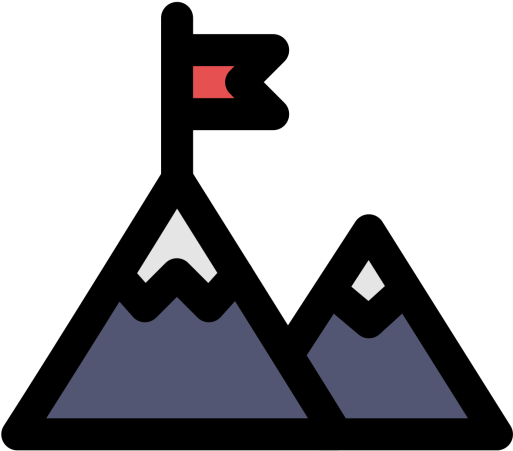 Mountain Icon - Climbing Mountain Icon Png (512x512)