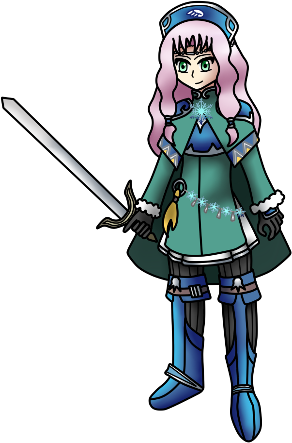 Brave Flier Of The Ice Mountain - Cartoon (700x1000)