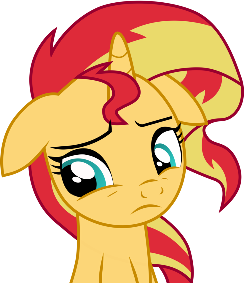[vector] Sunset Shimmer Pony - Sunset Shimmer Pony Magic Mirror (822x971)