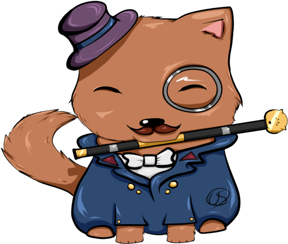 Chibi Gentleman Nasus By Capta-caelum - Cartoon (1024x1024)