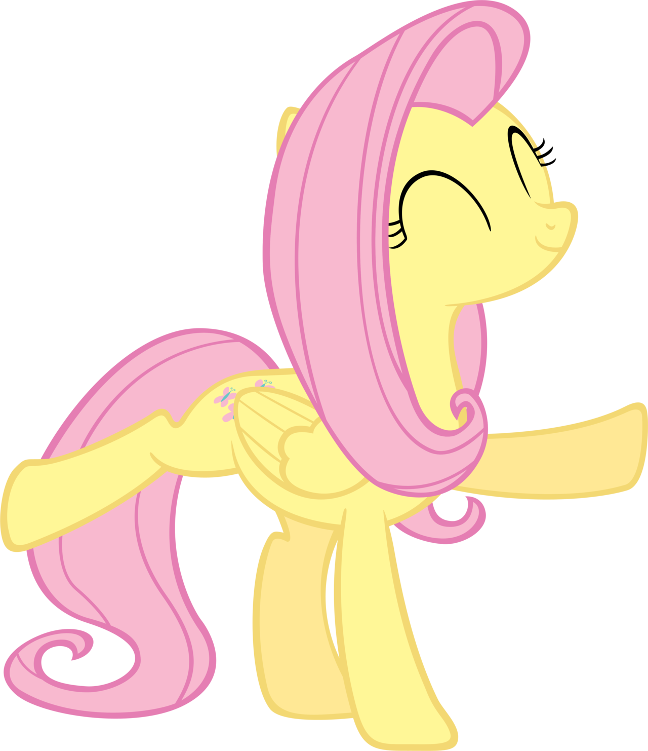 My Little Pony Friendship Is Magic Wallpaper Probably - Mlp Fluttershy Dancing (1280x1482)