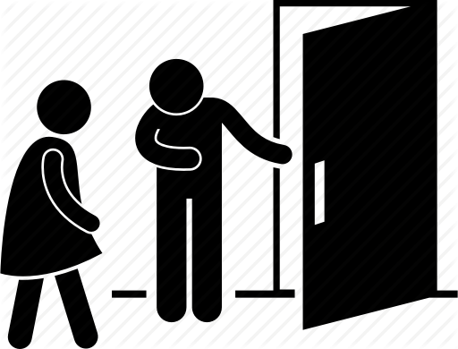 Nowadays There Is Almost No Boundary Between Man And - Opening Door Icon (512x390)