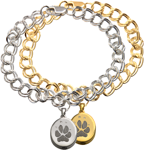 Wholesale Mini Oval Charm Bracelet With Actual Paw - Petite Oval Charm With Handwriting Bracelet (500x500)
