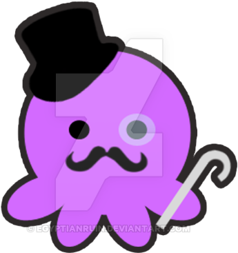 Gentleman Octopus Charm By Egyptianruin - Gentleman Octopus Charm By Egyptianruin (400x400)