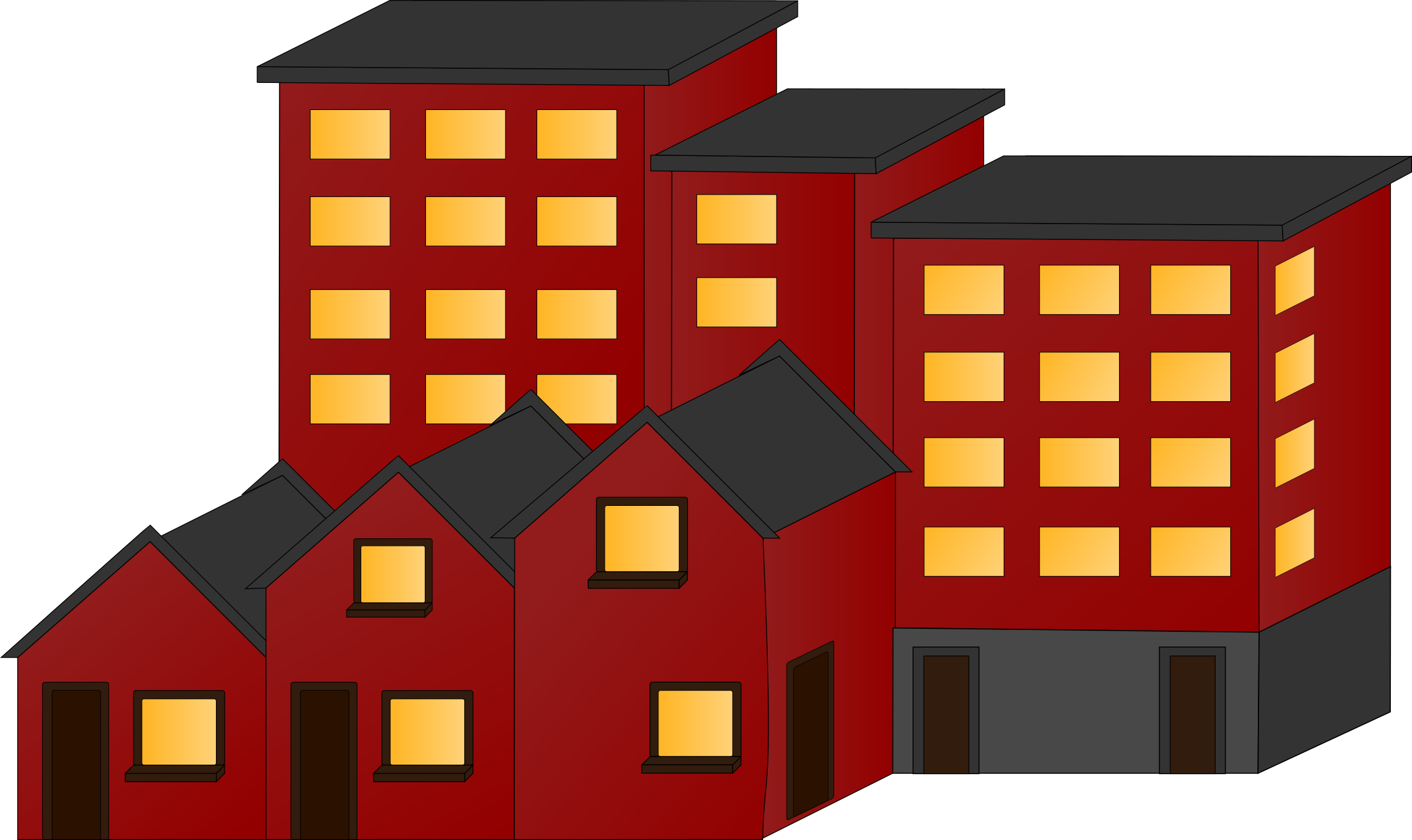 Building Clipart Suggestions For Building Clipart Download - Buildings And Houses Clip Art (2400x1428)