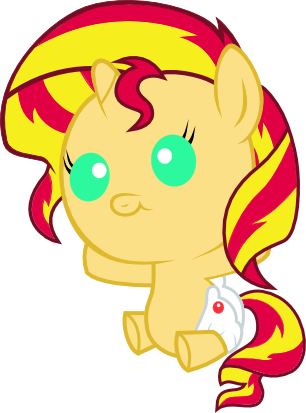 My Little Pony Baby Sunset Shimmer - Mlp Baby Sunset Shimmer (306x413)