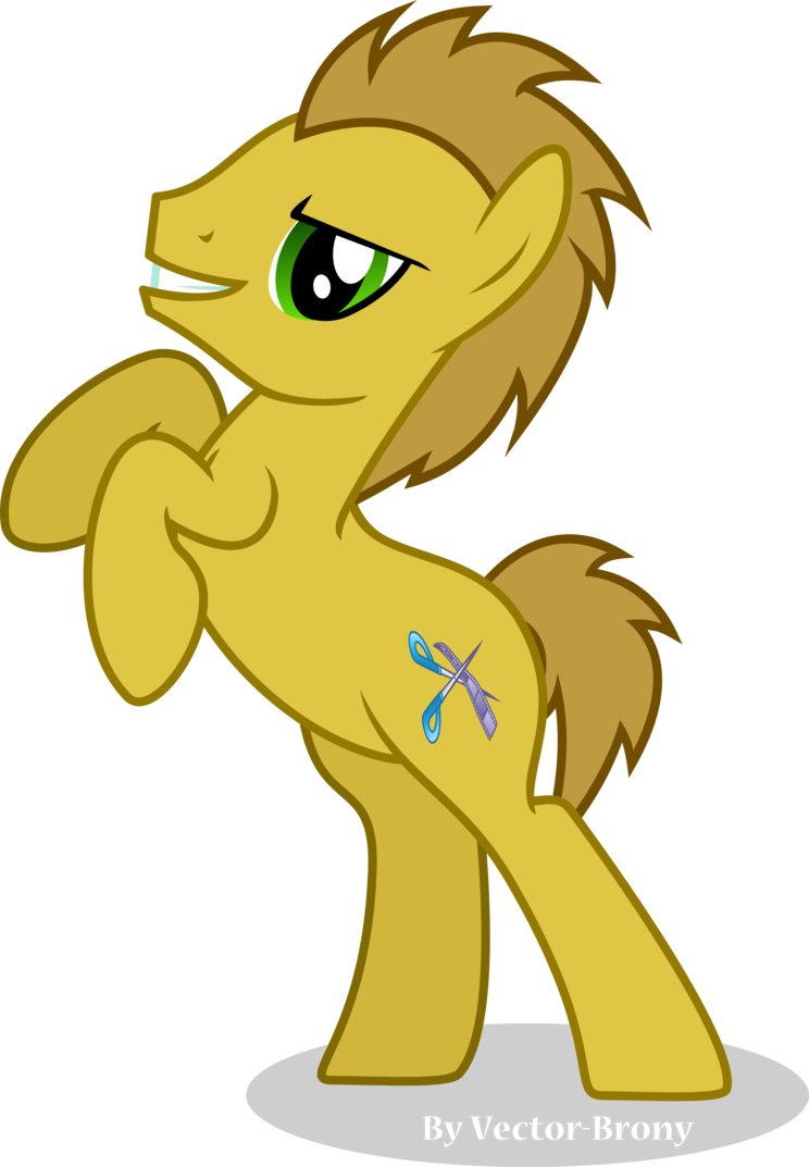 Sean Pony By Vector-brony - Mlp Stallion Unicorn Vector (744x1073)