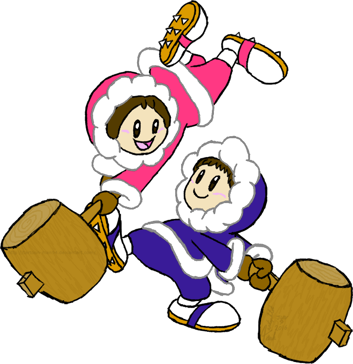 The Ice Climbers Are An Intrepid Pair Of Mountain Climbing - Cartoon (713x735)