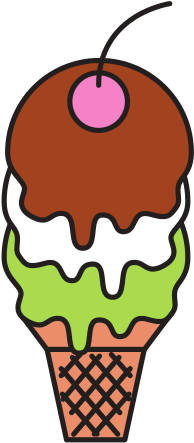 Fresh Tasty Ice Cream - Imagens De Desenhos Animais Fofos (550x550)