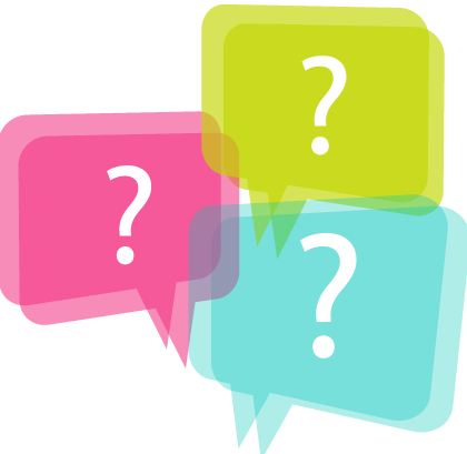 The Answers To Your Most Frequent Questions - Free Vector Question Mark Background (420x409)