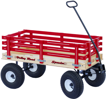Durable, Long-lasting Wooden Wagons For Work Or Play - Amish Built Little Red Wagon #350 (pink) (500x375)