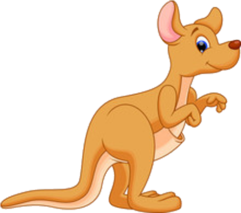 Kangaroo Clipart Online Rh Clipartonline Net - Cartoon Kangaroo (500x500)