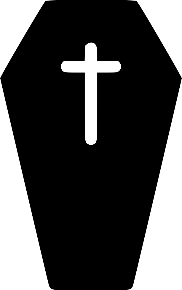 Coffin Clipart Svg - Cross (614x980)