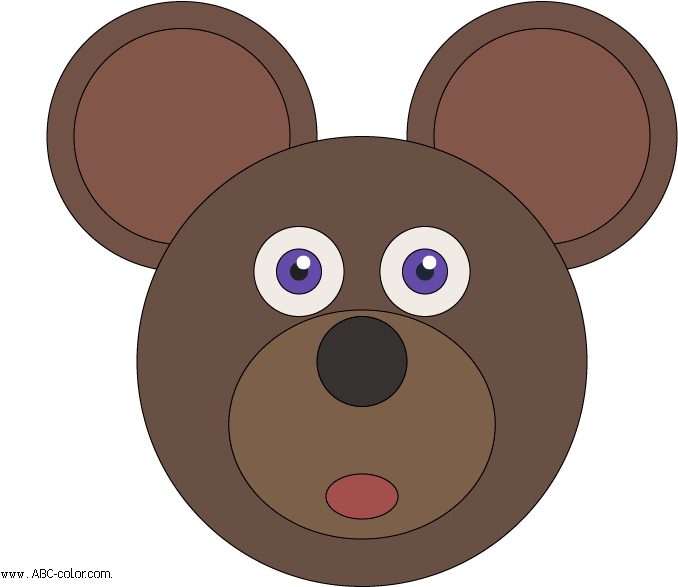 Mouse Clipart Face Mask - Рисунок Из Кругов (822x600)