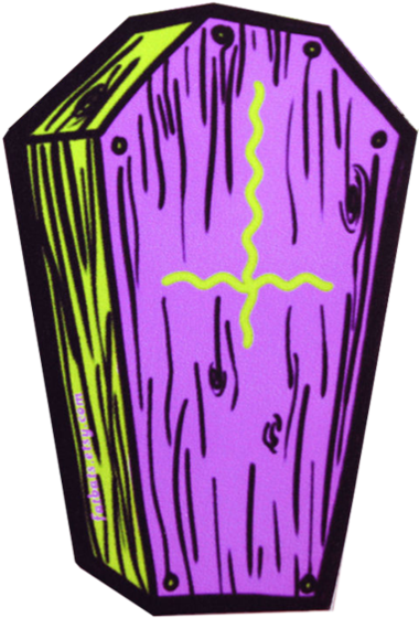 Acid Casket Sticker - Sticker (1024x1024)