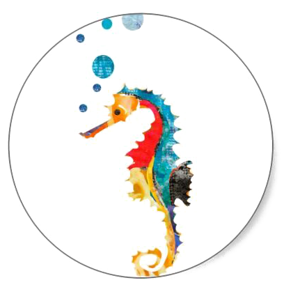 Seahorse Watercolor Painting Paper - Seahorse Watercolor Painting Paper (512x512)