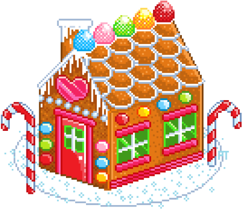 Gingerbread House Clipart Background - Gingerbread House (500x441)
