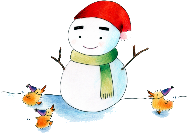 Snowman Watercolor Painting Illustration - Snowman Watercolor Painting Illustration (800x800)