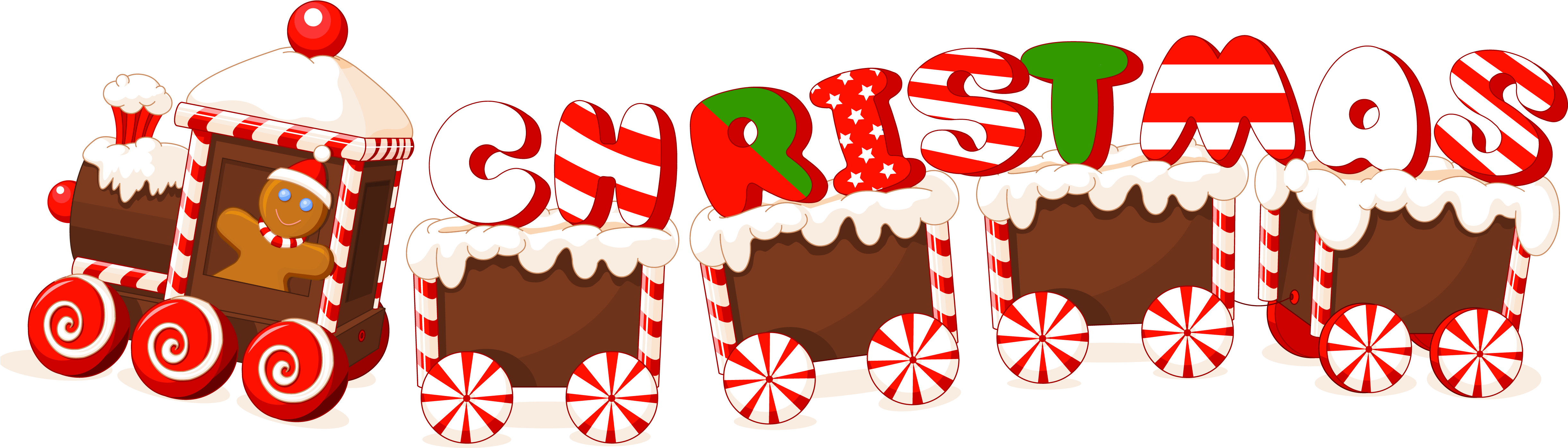 Merry Christmas Round Ornament (4899x1631)