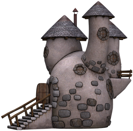 Home, Towers, Tower, Stone House, Fantasy, Fairy Tales - Stone House Fantasy (640x480)