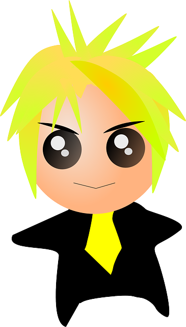 Blond, Punk, Teenager, Teen, Guy, Dude, Redhead - Menino Loiro Em Desenho (365x640)