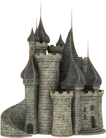 3d Fantasy Castle Stock Parts - Middle Ages (600x521)