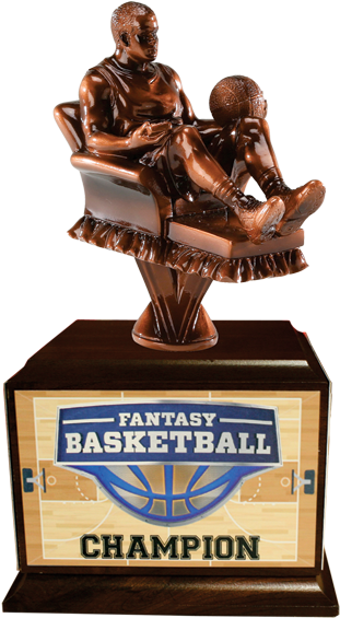 Fantasy Basketball Couch Coach - Fantasy Basketball Championship Trophy (580x580)