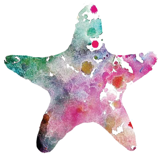Starfish Watercolor Painting Drawing - Starfish Watercolor Transparent (564x871)
