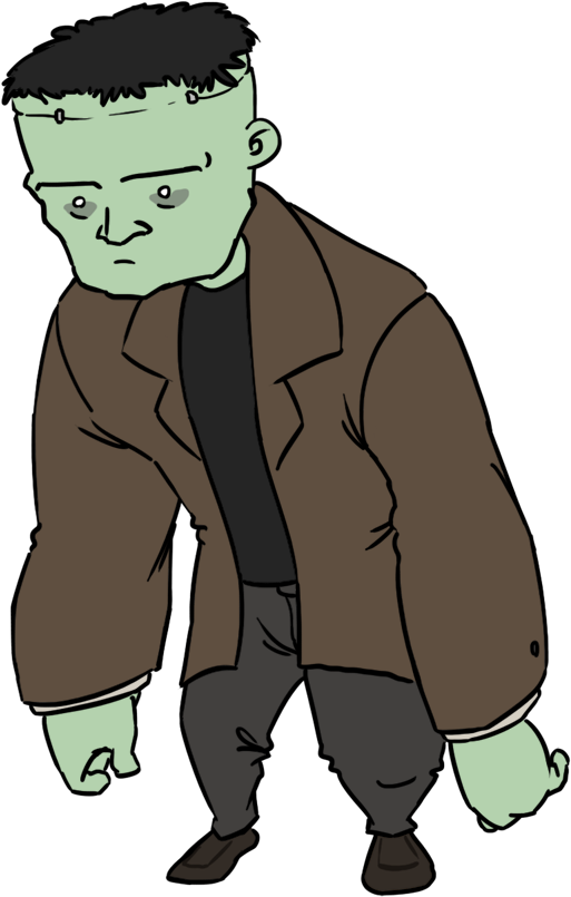 Free Frankenstein Chibi Clip Art - Frankenstein Clipart Png (745x904)
