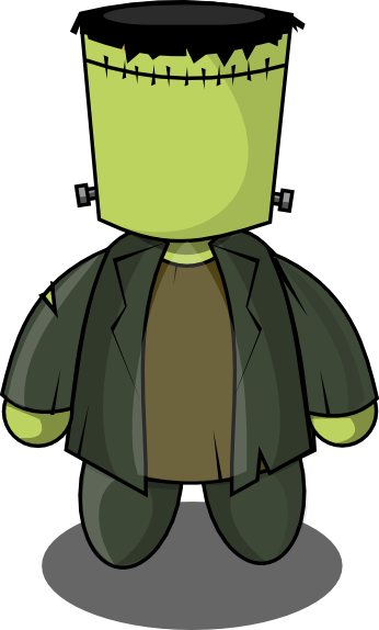 Frankenstein Free To Use Clipart - Frankenstein Chibi (346x574)