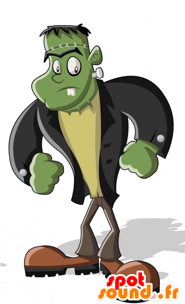 Mascota Del Monstruo De Frankenstein - Monster Halloween Vector (600x600)