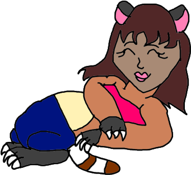 Sleeping Chapalmalania Girl By Kallytoonsstudios - Cartoon (490x485)