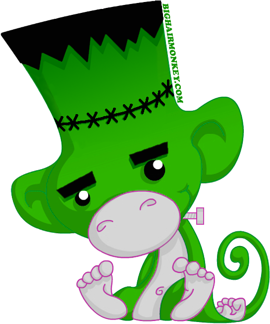 Frankenstein's Monster Monkey - Frankenstein Monkey (551x660)