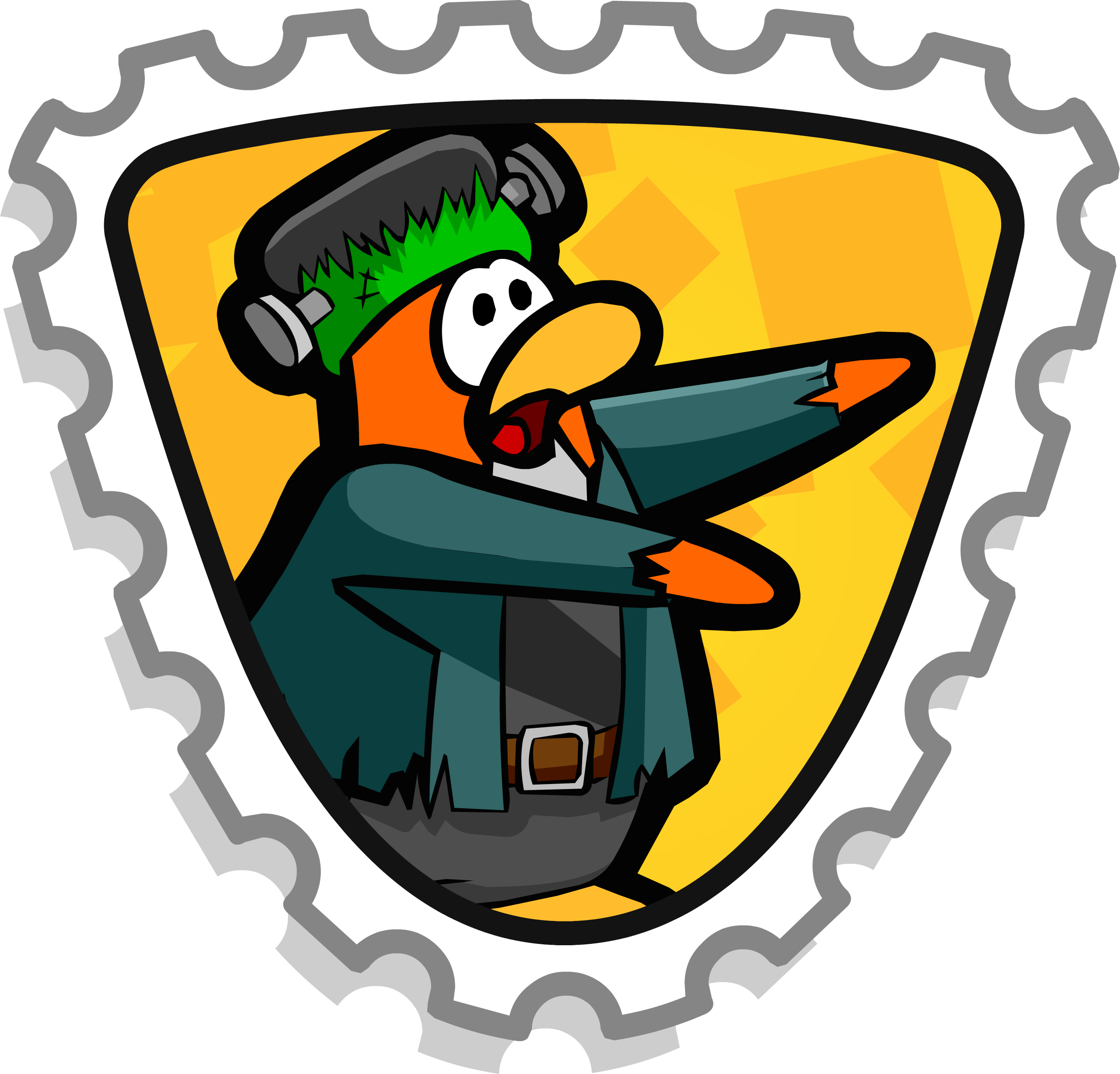 Monster Mash Stamp - Club Penguin Extreme Stamp (2451x2352)