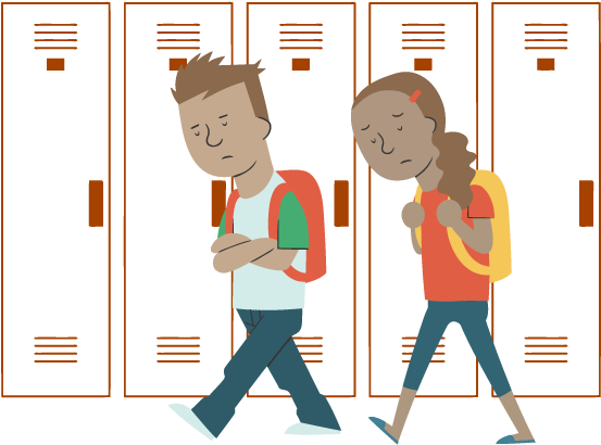 Hallways Used To Be More Full Of Life - Cartoon (640x422)