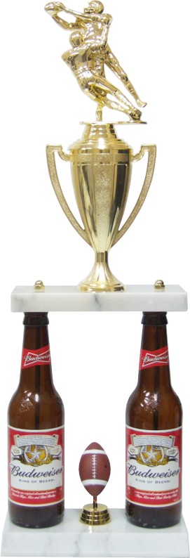 Fantasy Football Two Column Beer Bottle Trophy - Beer Bottle (271x794)