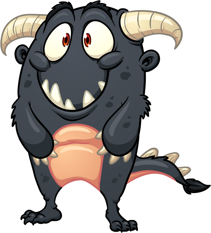 Clip Art - Monsters Ear Cartoons (723x800)